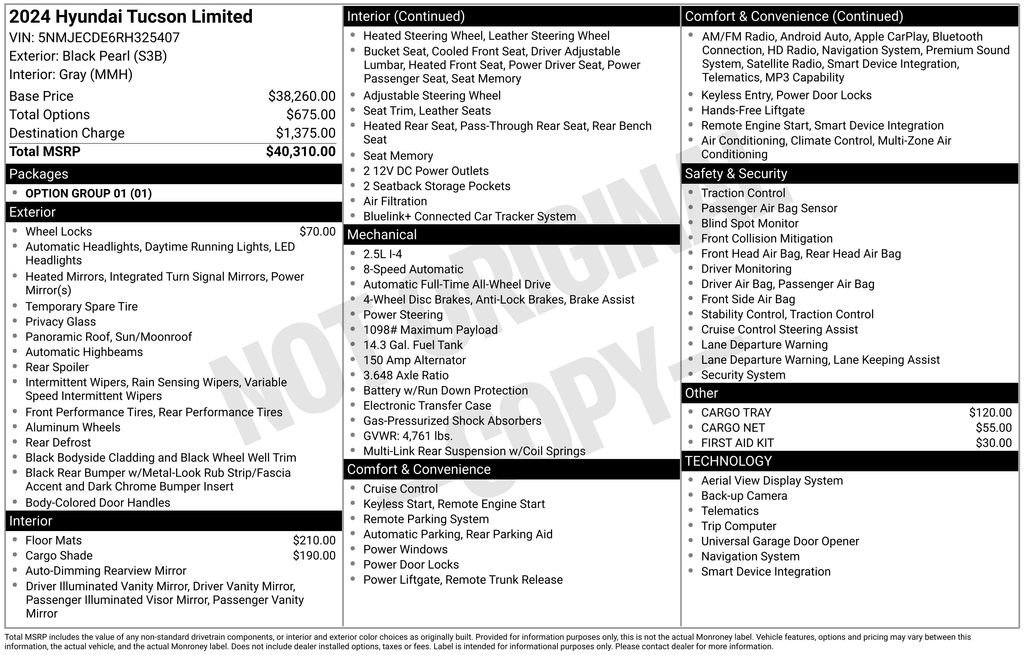 Certified 2024 Hyundai Tucson Limited AWD/4WD image 32