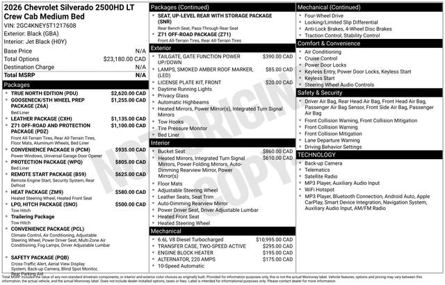 New 2026 Chevrolet Silverado 2500 LT w/ All Star Edition AWD/4WD image 33