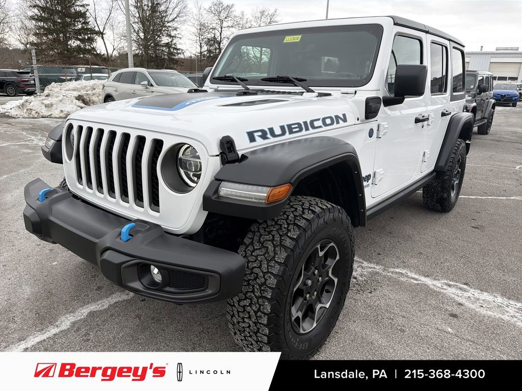 Used 2022 Jeep Wrangler Unlimited Rubicon 4xe w/ Cold Weather Group AWD/4WD image 1