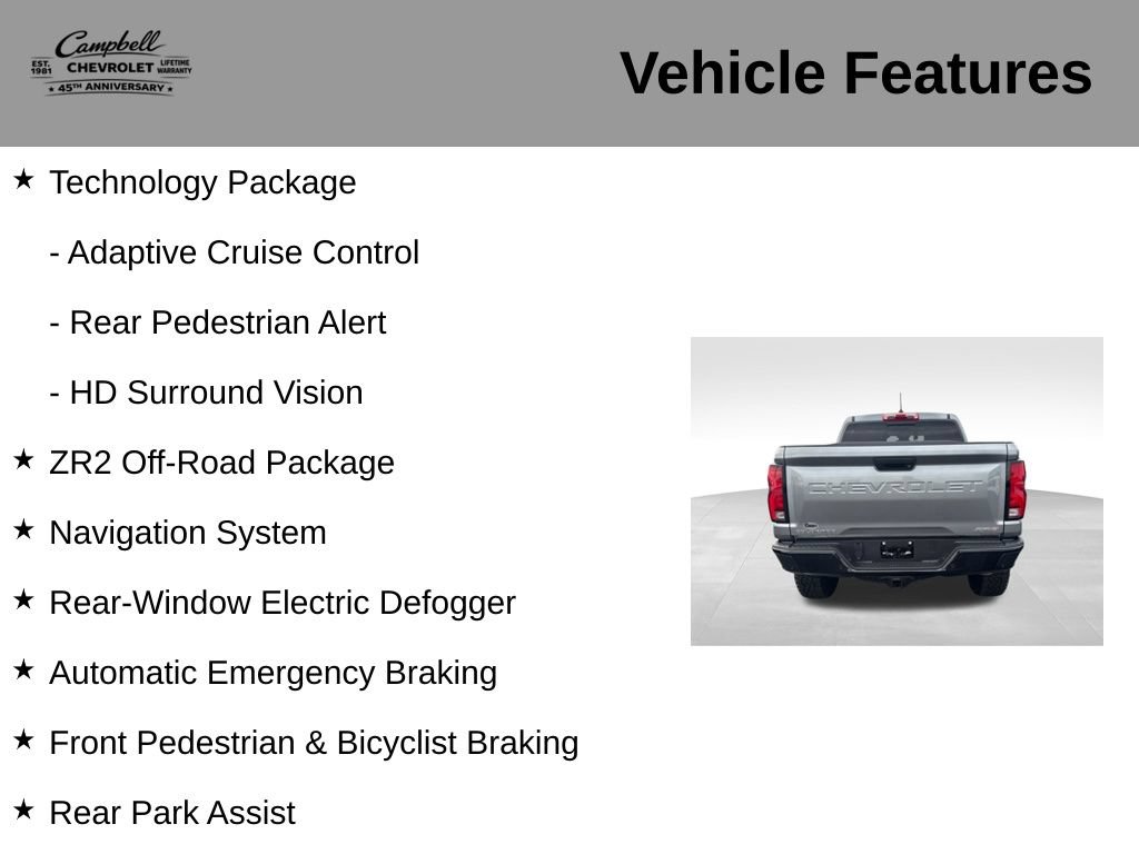 Used 2024 Chevrolet Colorado ZR2 w/ Technology Package AWD/4WD image 10