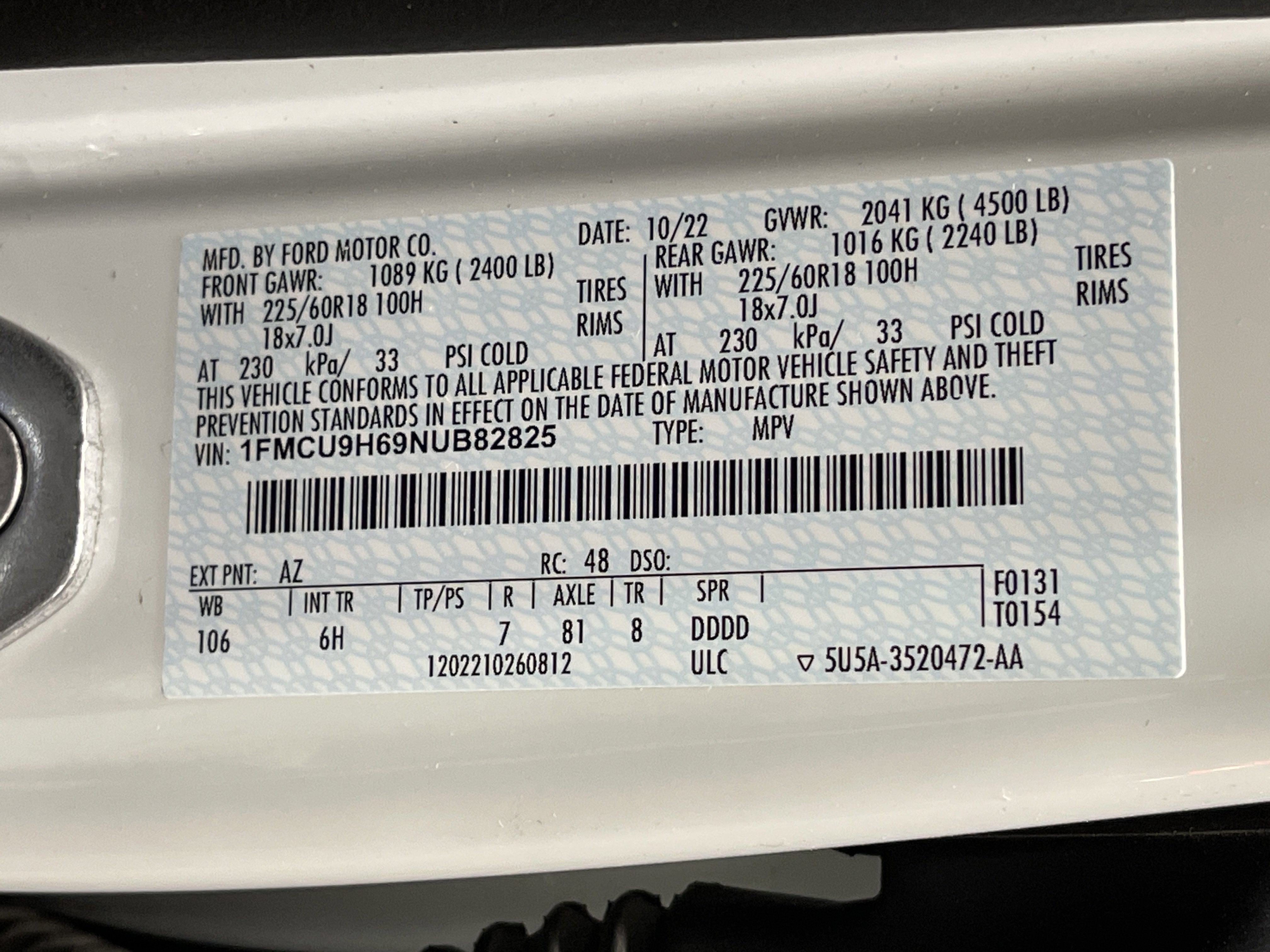 Used 2022 Ford Escape SEL w/ Technology Package image 27