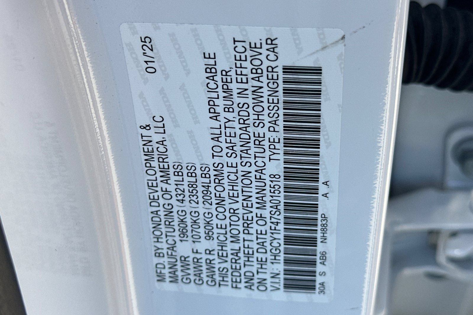 Certified 2025 Honda Accord SE image 27