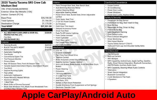 Used 2020 Toyota Tacoma SR5 AWD/4WD image 50