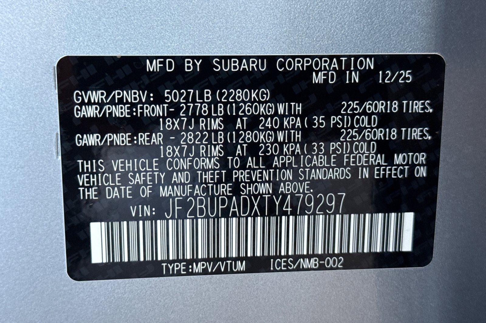 New 2026 Subaru Outback Premium image 28