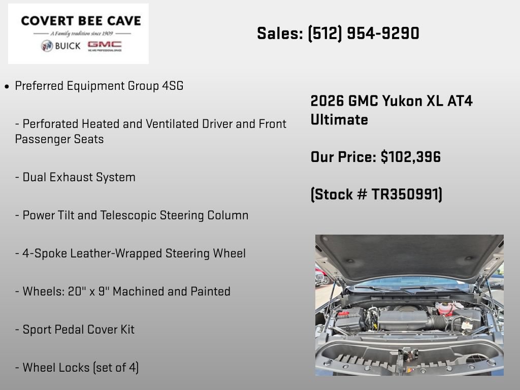 New 2026 GMC Yukon XL AT4 Ultimate AWD/4WD image 19