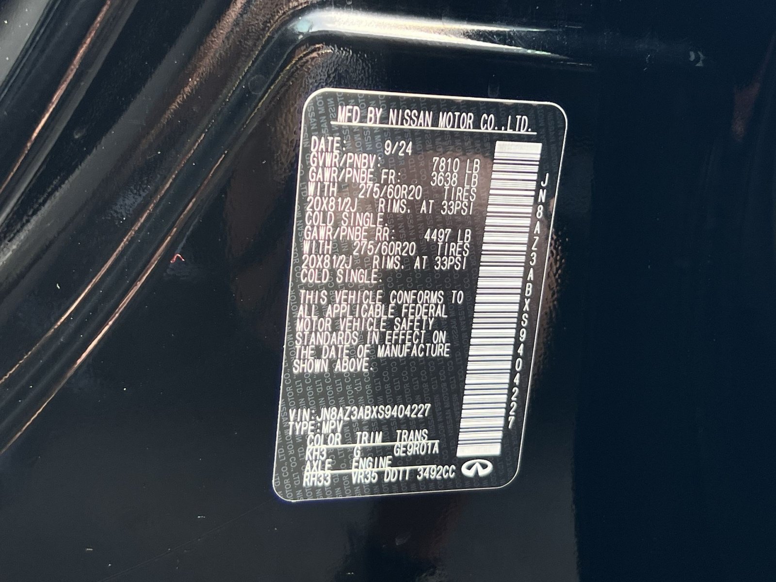 Used 2025 INFINITI QX80 Pure AWD/4WD image 23