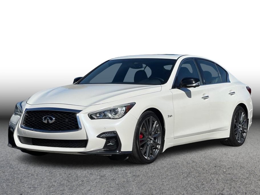 Used 2019 INFINITI Q50 Red Sport 400 w/ Sensory Package RWD image 1
