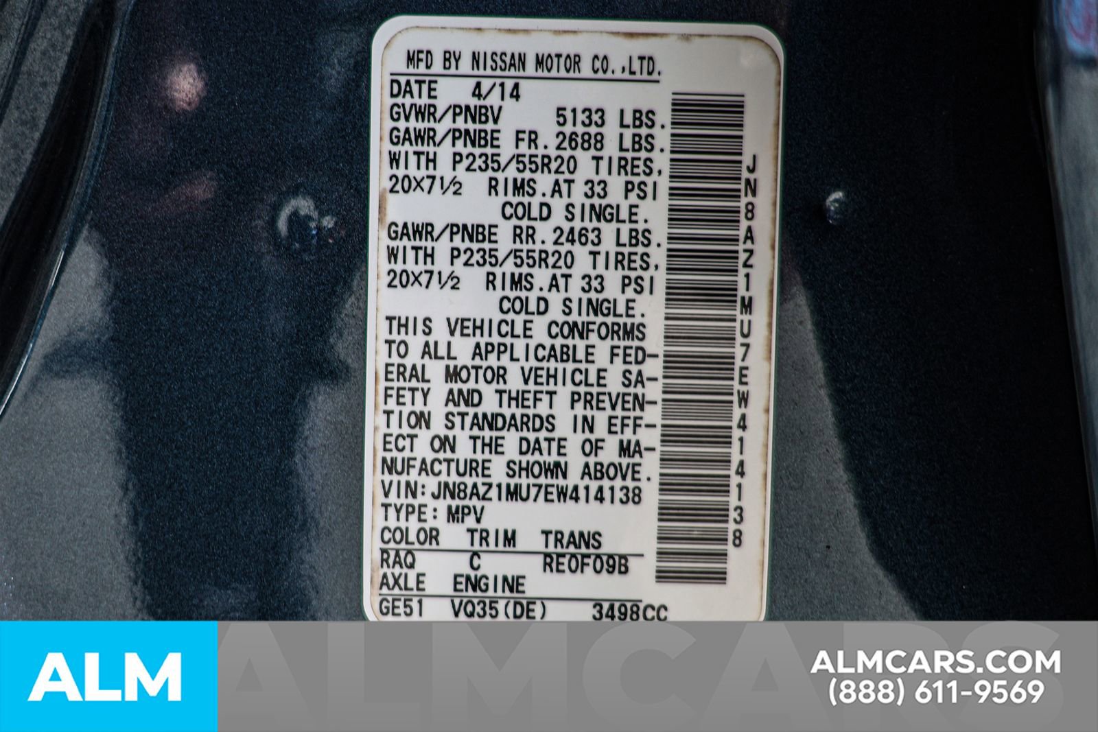 Used 2014 Nissan Murano LE w/ Platinum Edition Package image 46