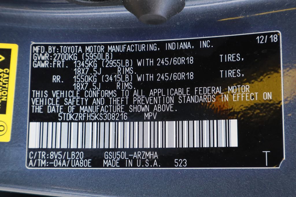 Used 2019 Toyota Highlander XLE FWD image 35