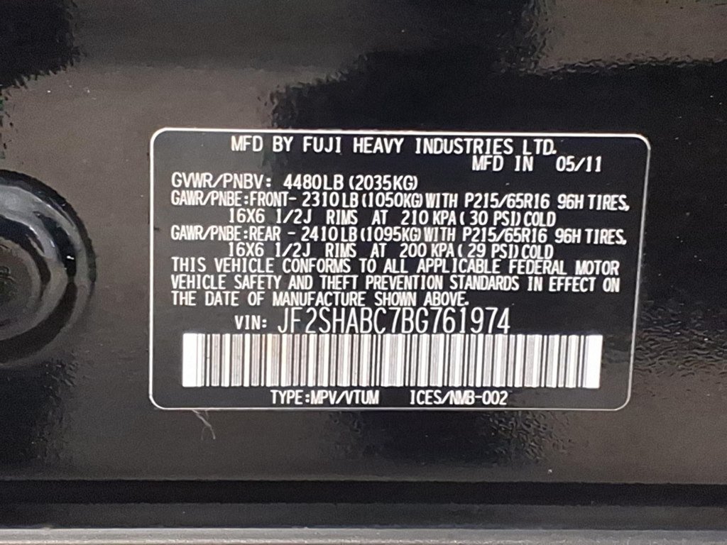 Used 2011 Subaru Forester 2.5X w/ Alloy Wheel Value Pkg AWD/4WD image 19