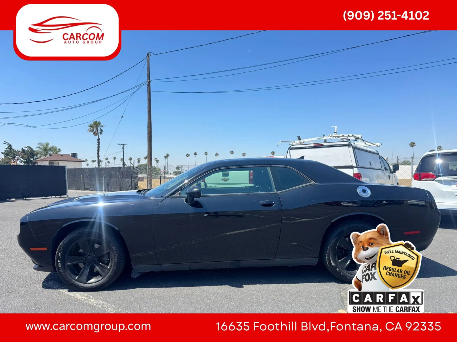 Used 2016 Dodge Challenger SXT w/ Sound Group RWD image 3