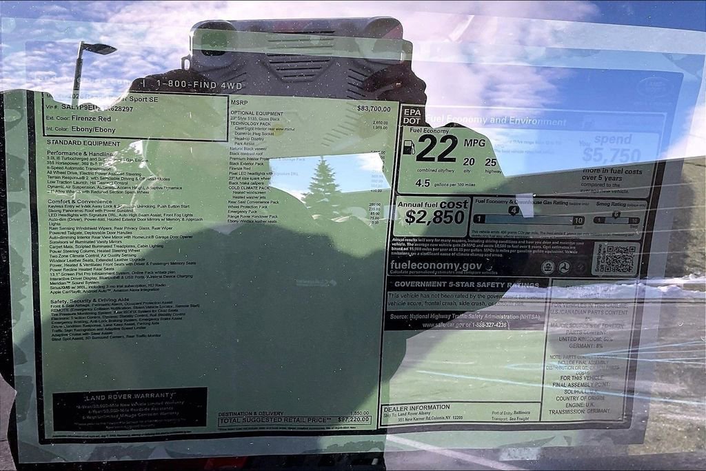 New 2026 Land Rover Range Rover Sport SE image 14