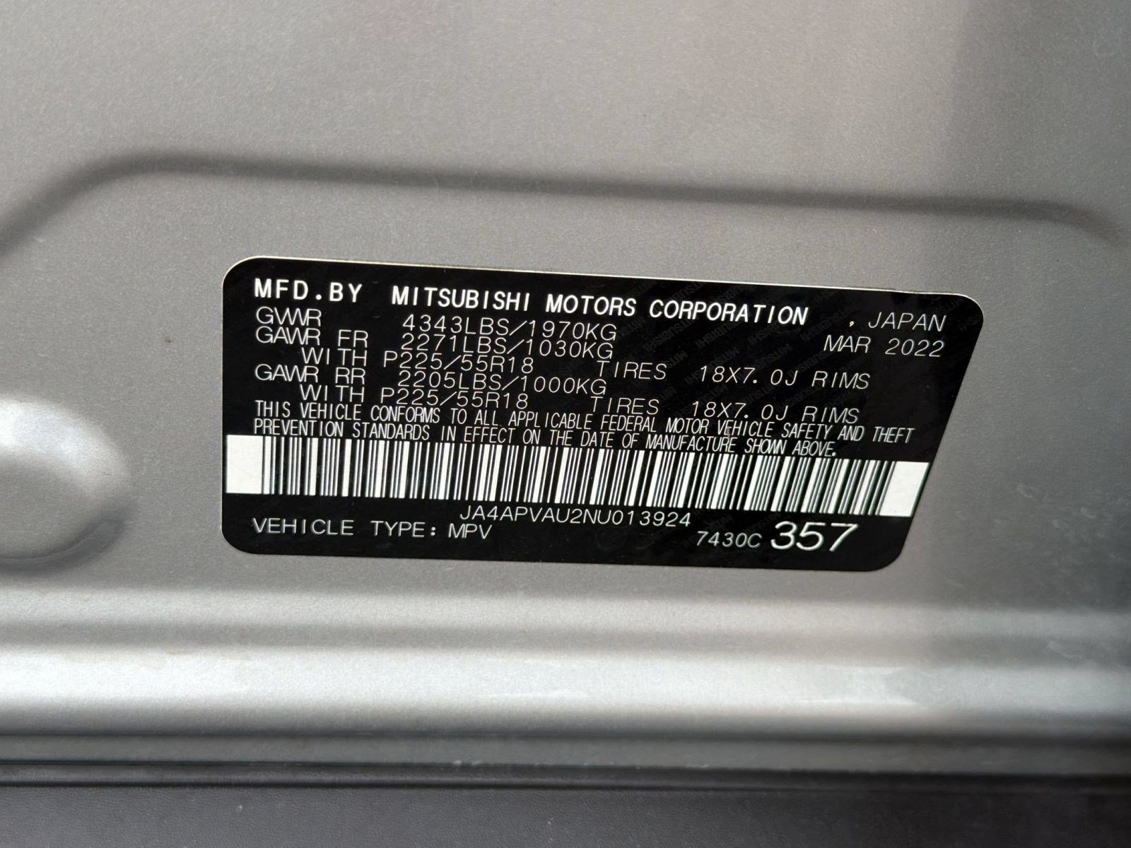 Used 2022 Mitsubishi Outlander Sport SE FWD image 24