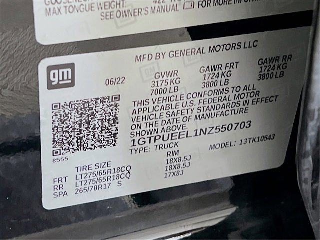 Used 2022 GMC Sierra 1500 AT4 w/ AT4 Premium Package image 13