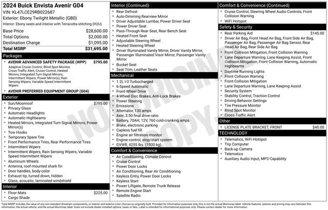 Certified 2024 Buick Envista Avenir image 6