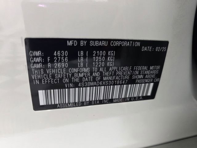 Certified 2025 Subaru Legacy Premium AWD/4WD image 40