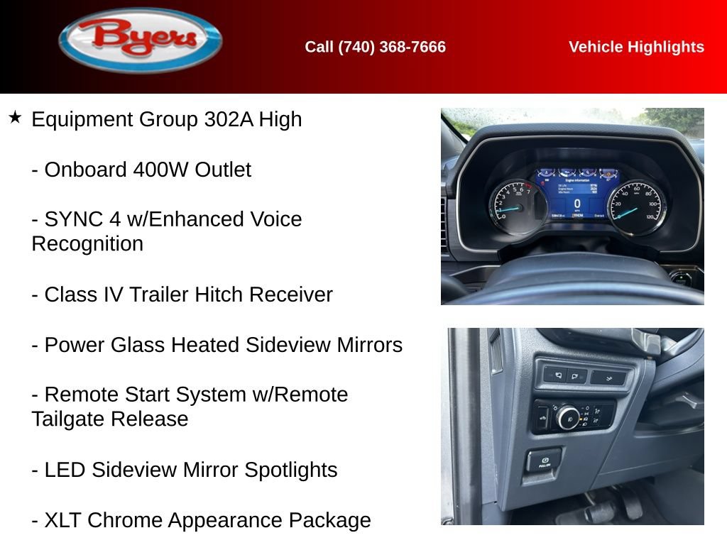 Used 2023 Ford F150 XLT w/ Equipment Group 302A High AWD/4WD image 12
