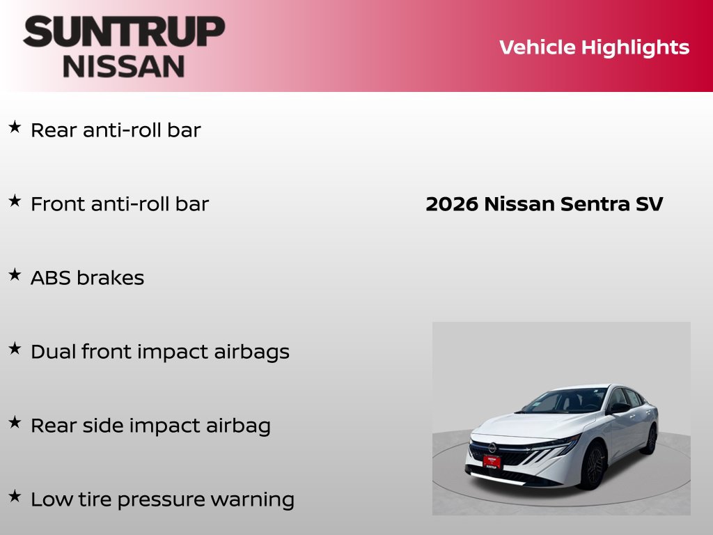 Certified 2026 Nissan Sentra SV w/ SV Convenience Package FWD image 23