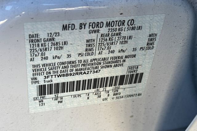 Used 2024 Ford Maverick XL w/ Equipment Group 100A Standard image 25
