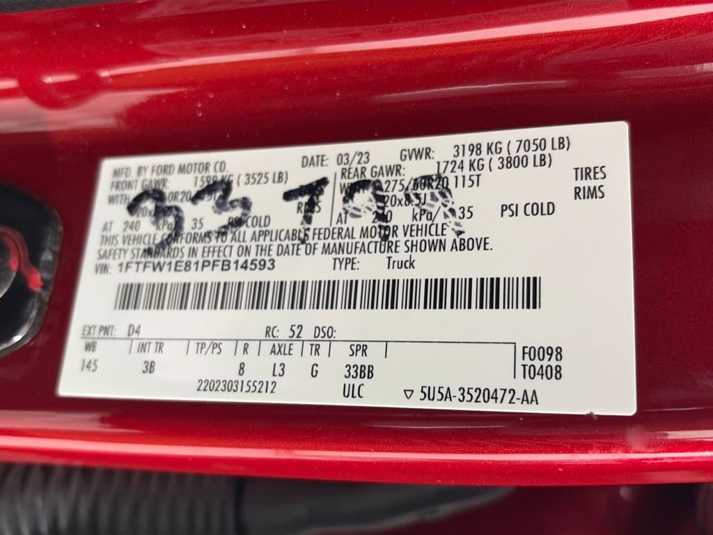 Certified 2023 Ford F150 Platinum w/ Equipment Group 701A High AWD/4WD image 9