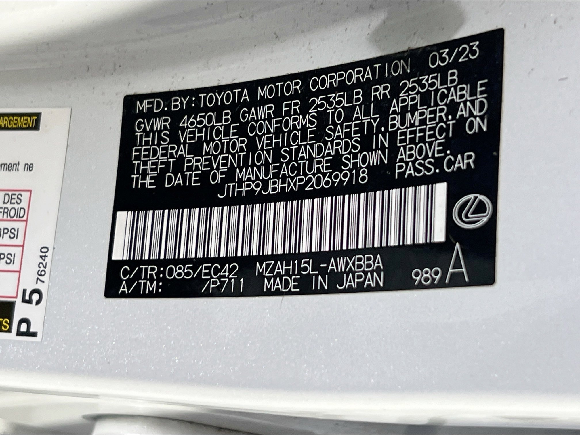 Used 2023 Lexus UX 250h AWD w/ Premium Package image 32