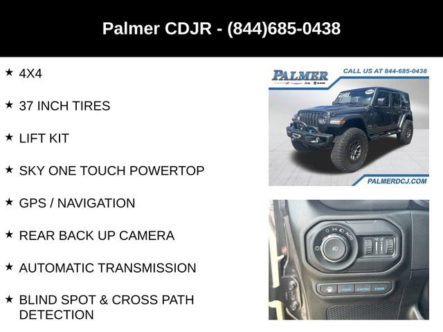 Used 2022 Jeep Wrangler Unlimited Rubicon 4xe w/ Steel Bumper Group AWD/4WD image 6