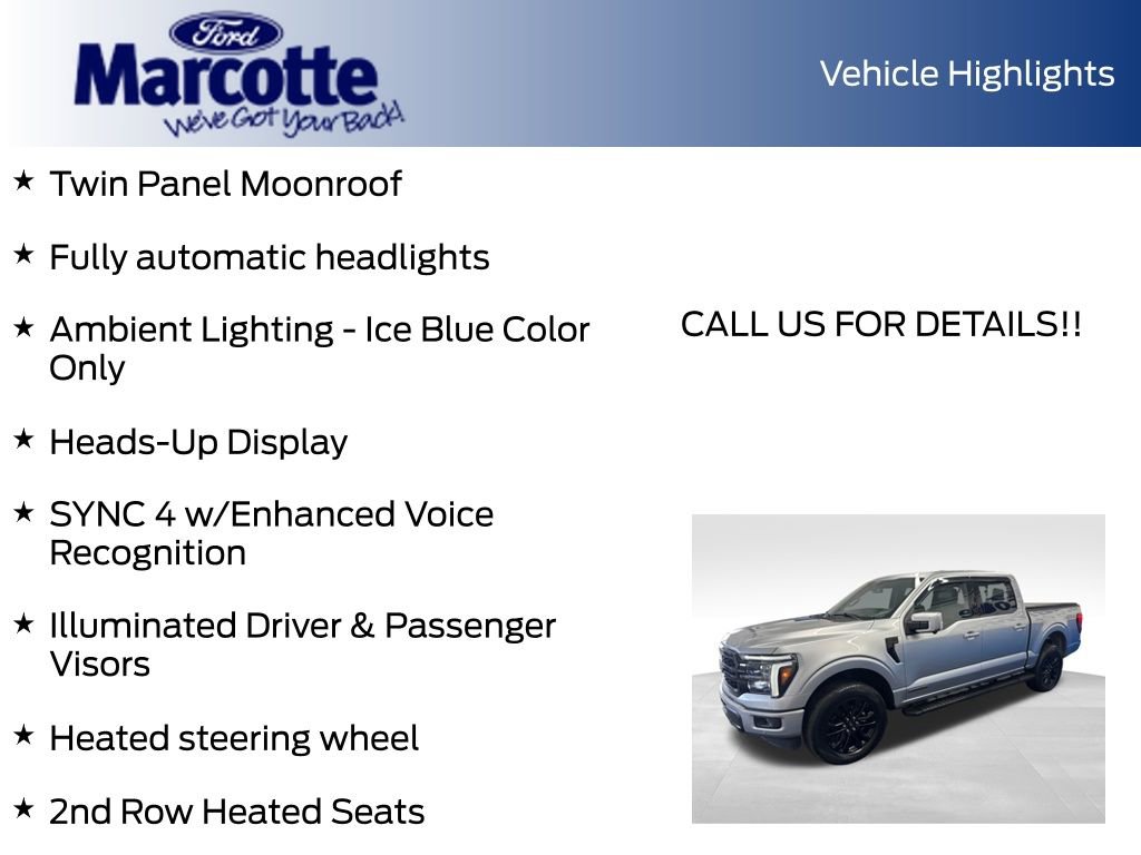 Certified 2025 Ford F150 Lariat w/ Equipment Group 502A High AWD/4WD image 22