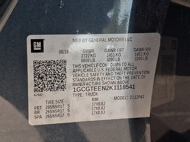 Used 2019 Chevrolet Colorado ZR2 AWD/4WD image 28