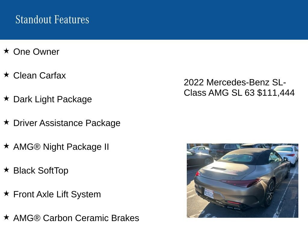 Used 2022 Mercedes-Benz SL 63 AMG 4MATIC image 8