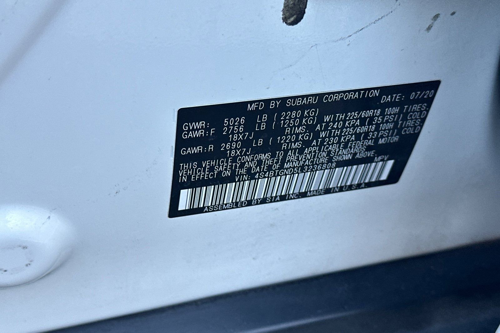 Used 2020 Subaru Outback Limited XT image 34