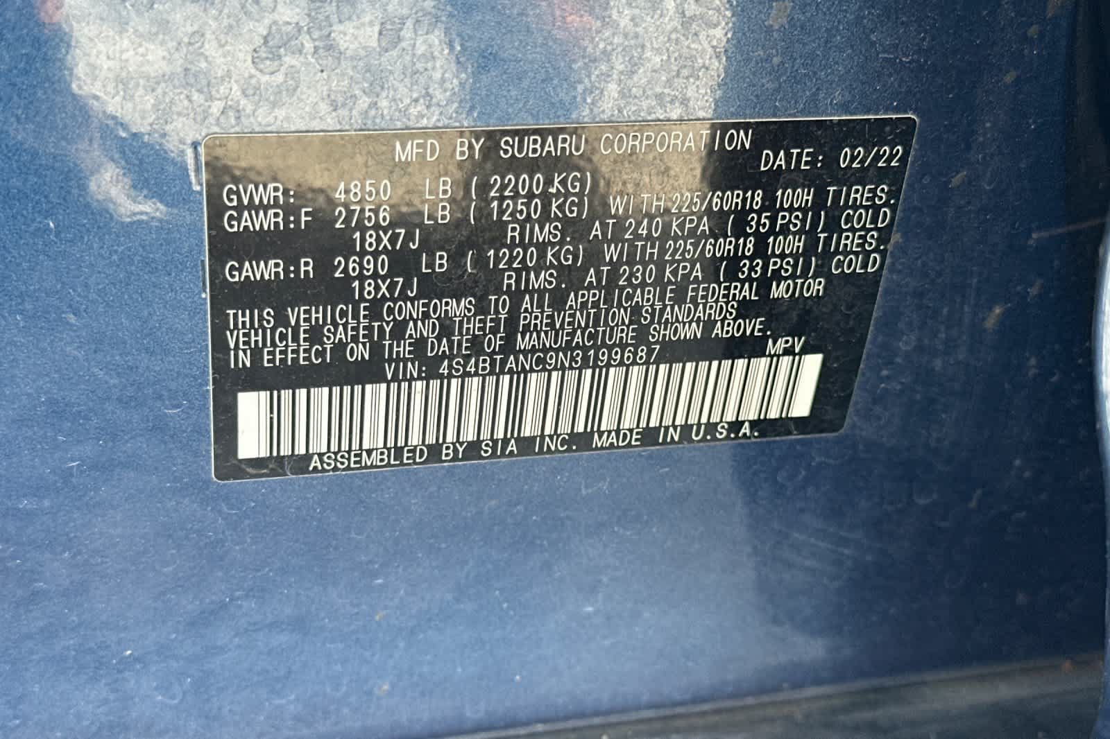 Used 2022 Subaru Outback Limited AWD/4WD image 15