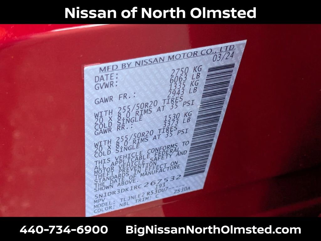 Certified 2024 Nissan Pathfinder Platinum AWD/4WD image 32