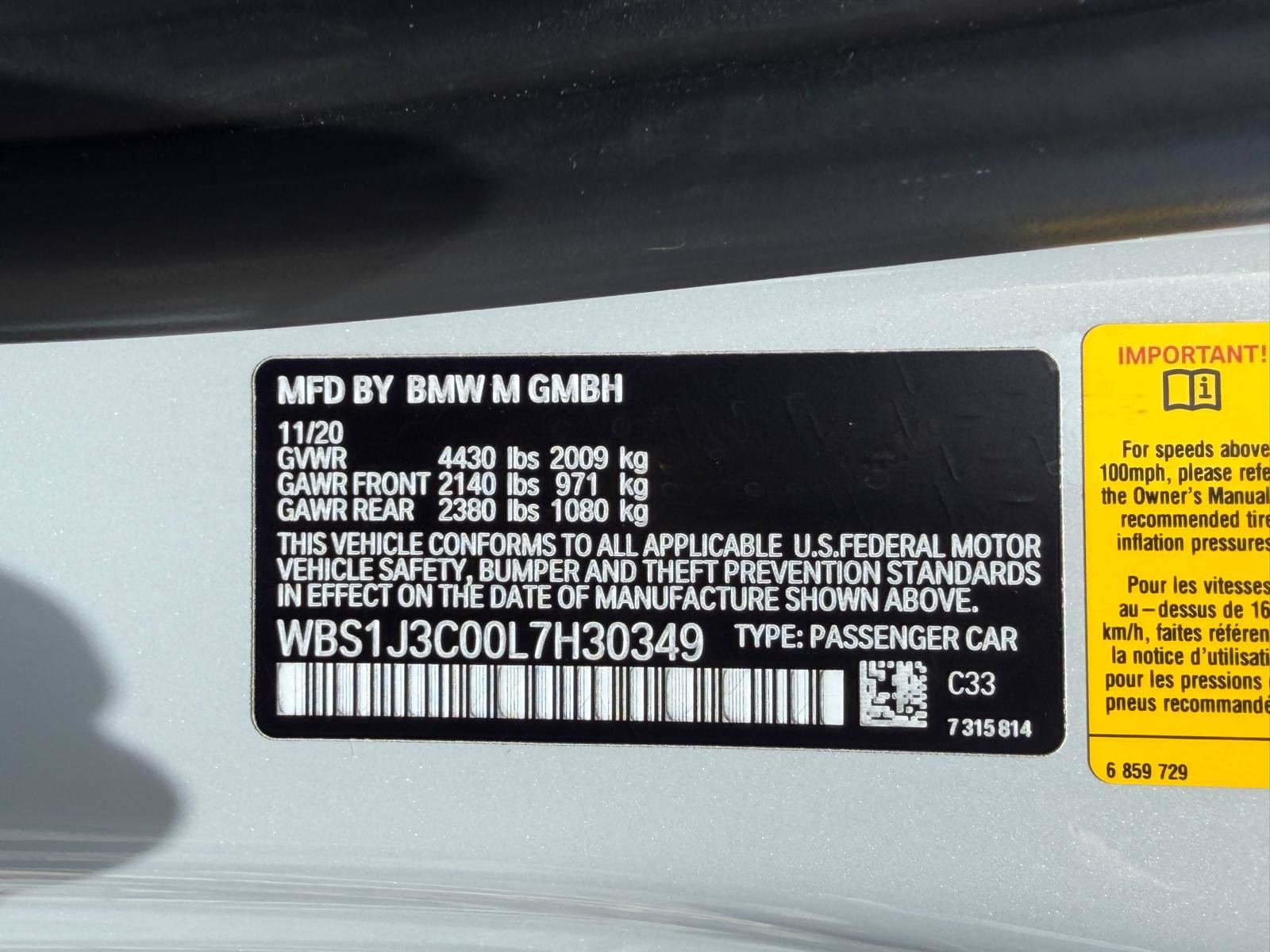 Used 2020 BMW M2 CS RWD image 65