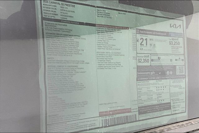 New 2026 Kia Carnival SX Prestige image 14