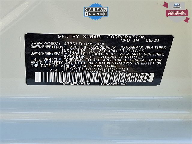 Certified 2021 Subaru Crosstrek 2.5i Limited w/ Popular Package #5 image 21