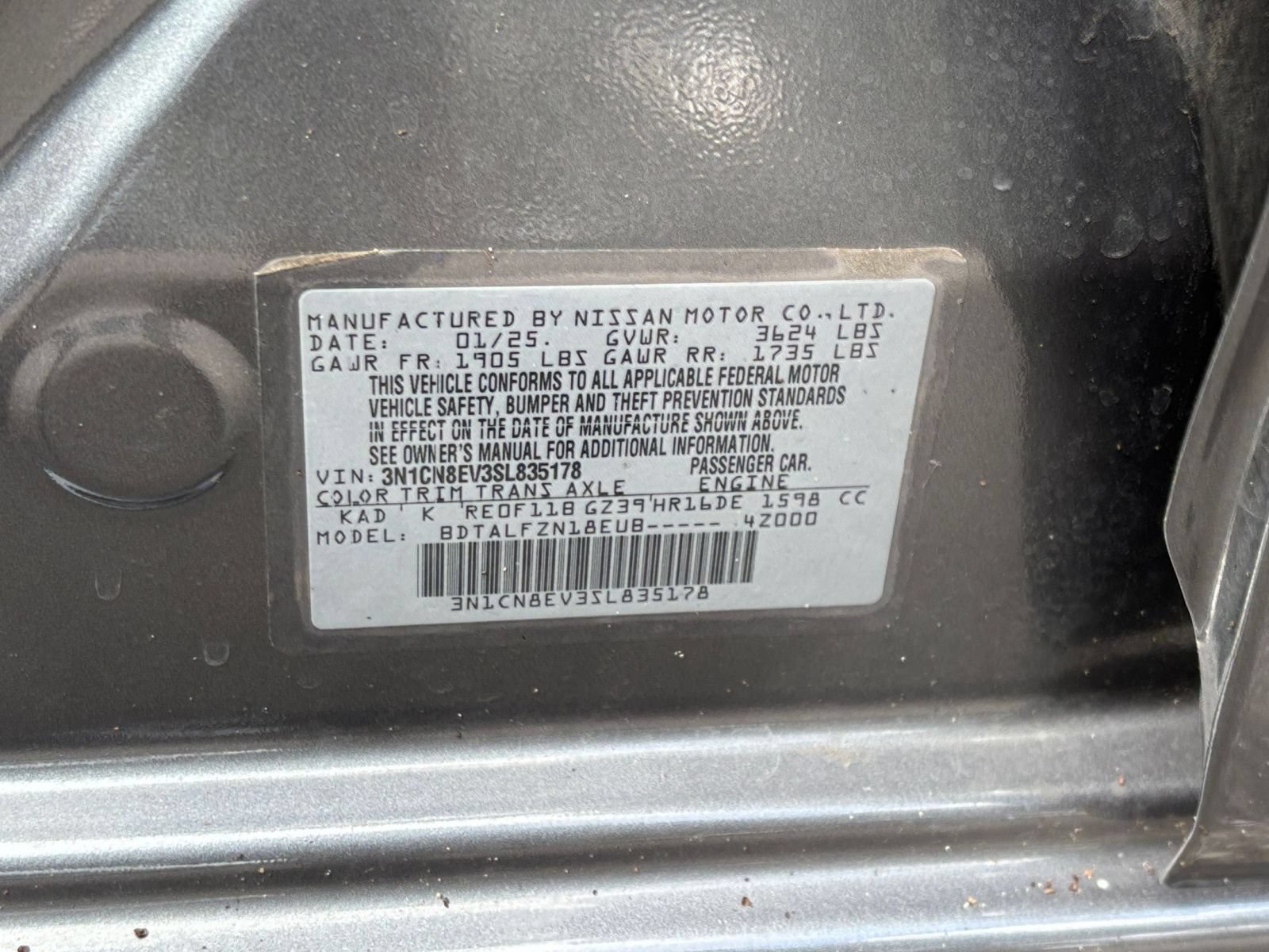 Used 2025 Nissan Versa SV FWD image 26