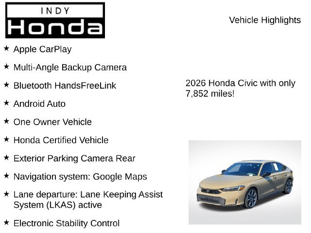 Used 2026 Honda Civic Sport Touring image 7