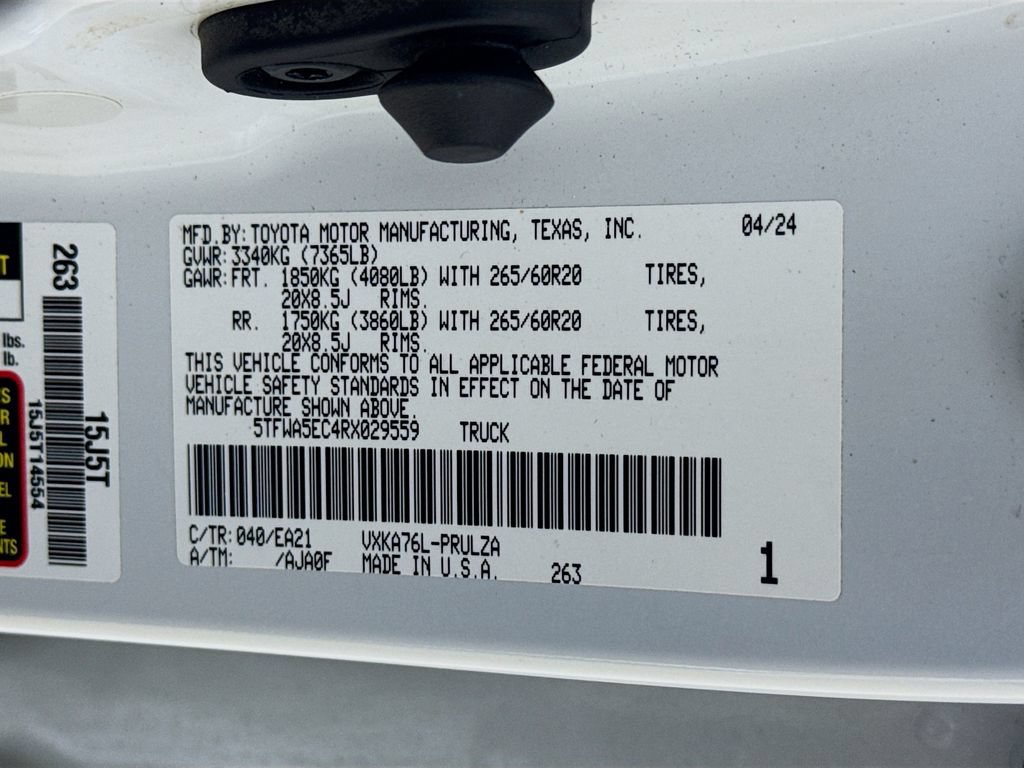 Used 2024 Toyota Tundra Limited w/ TRD Off-Road Package AWD/4WD image 27