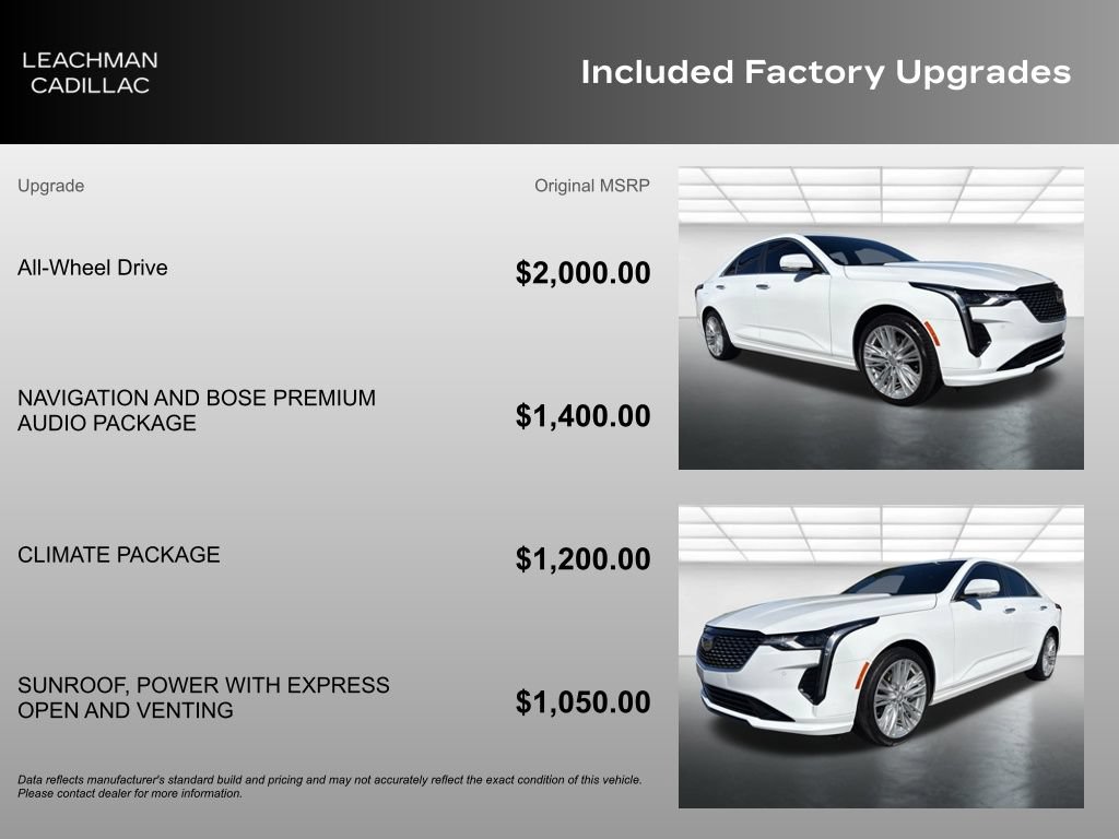 Certified 2023 Cadillac CT4 Premium Luxury AWD/4WD image 11