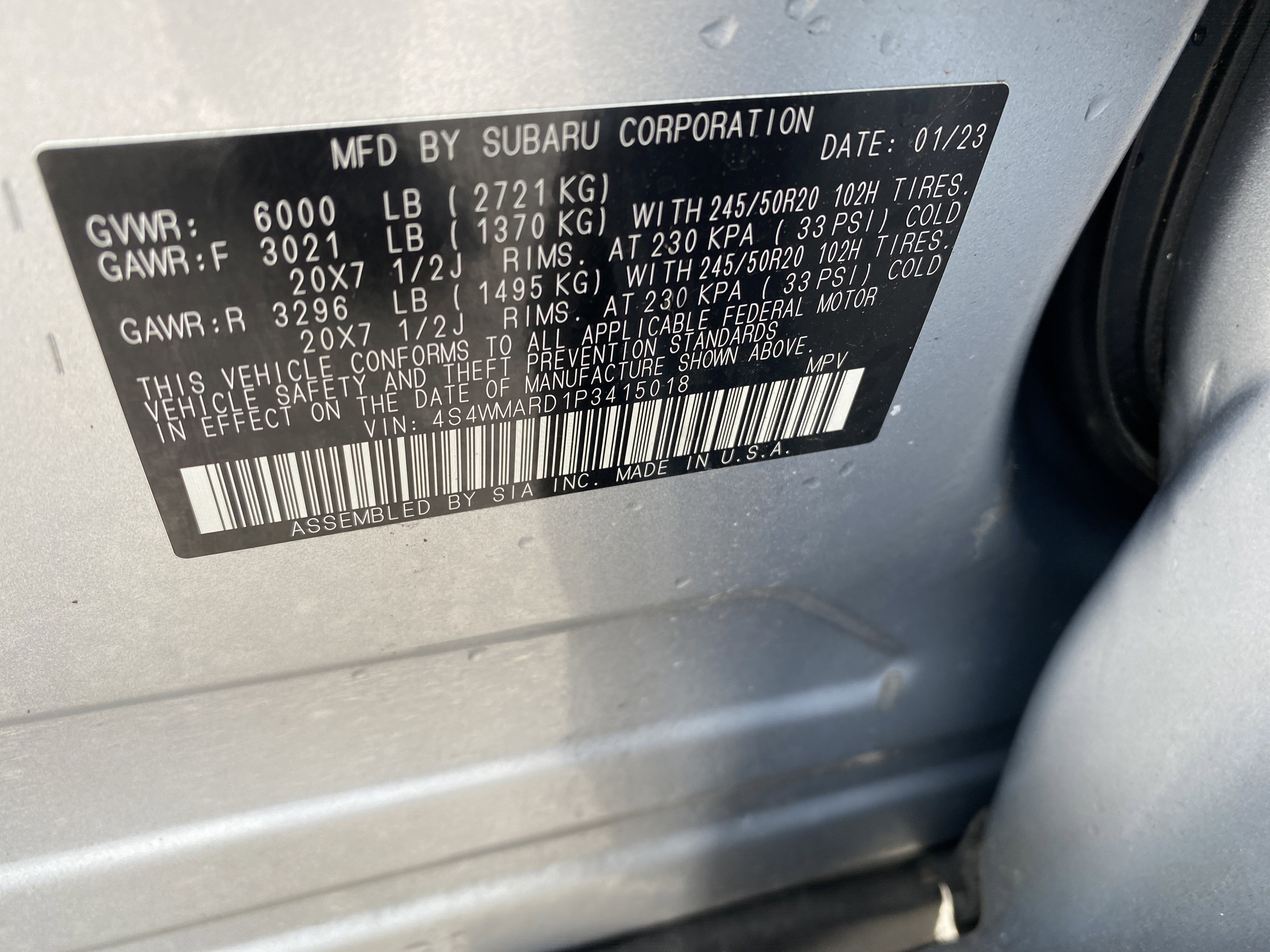 Certified 2023 Subaru Ascent Limited w/ Technology Package image 28