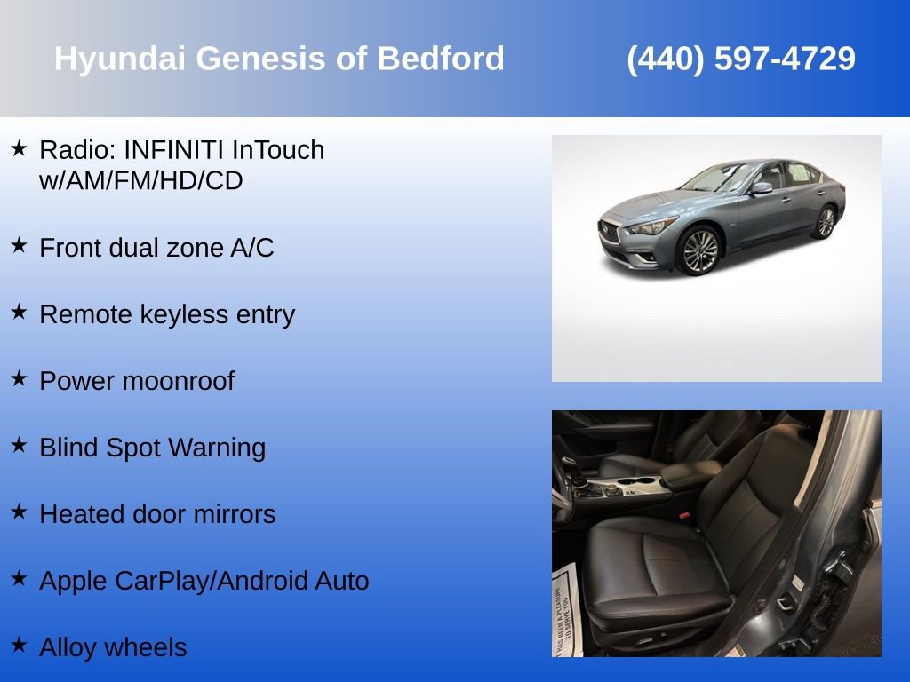 Used 2020 INFINITI Q50 Luxe w/ Cargo Package RWD image 7