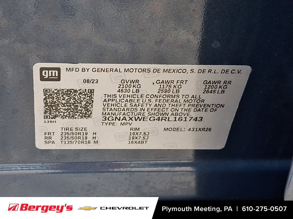 Used 2024 Chevrolet Equinox RS w/ LPO, Cargo Package AWD/4WD image 30