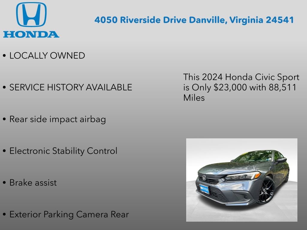 Used 2024 Honda Civic Sport image 7