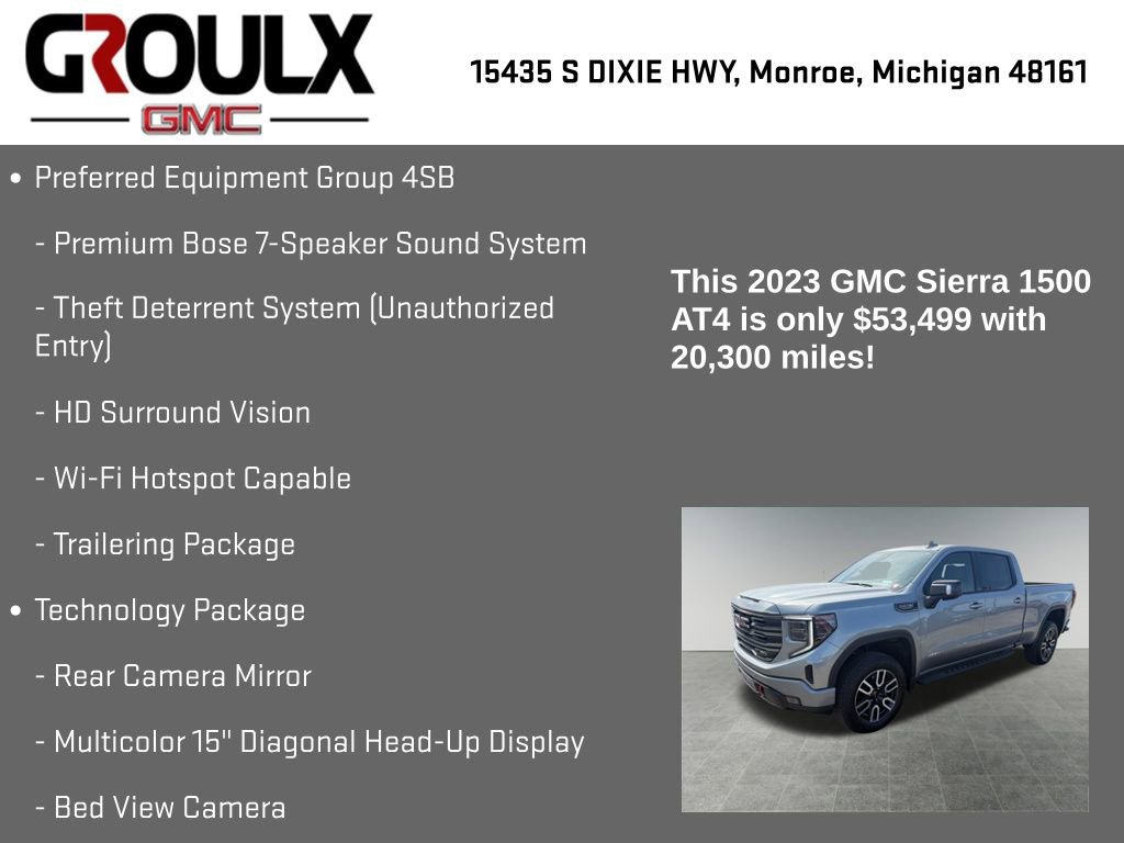 Used 2023 GMC Sierra 1500 AT4 w/ AT4 Premium Package AWD/4WD image 33