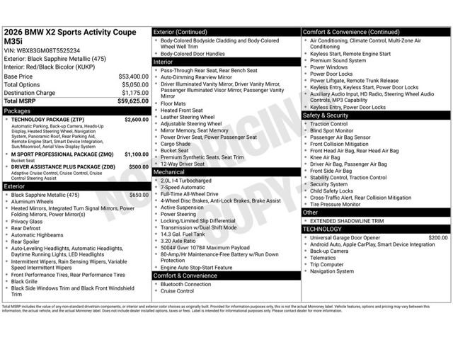New 2026 BMW X2 M35i w/ Technology Package image 4