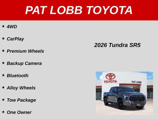 Certified 2026 Toyota Tundra SR5 w/ SX Package AWD/4WD image 37