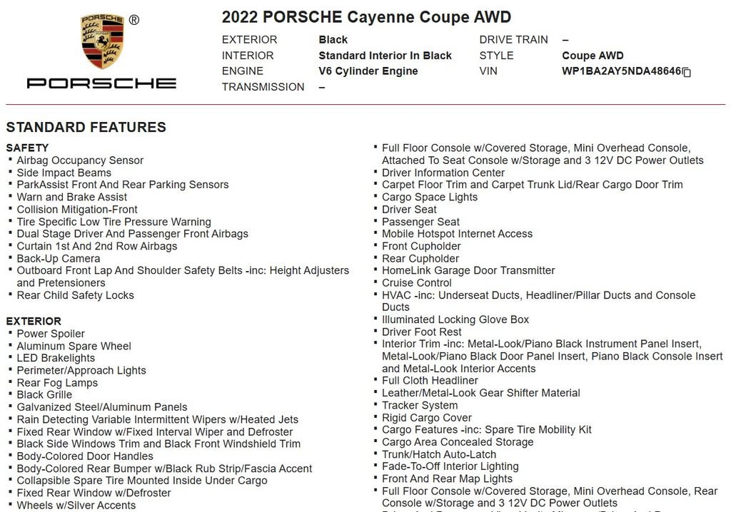 Used 2022 Porsche Cayenne Coupe AWD/4WD image 17