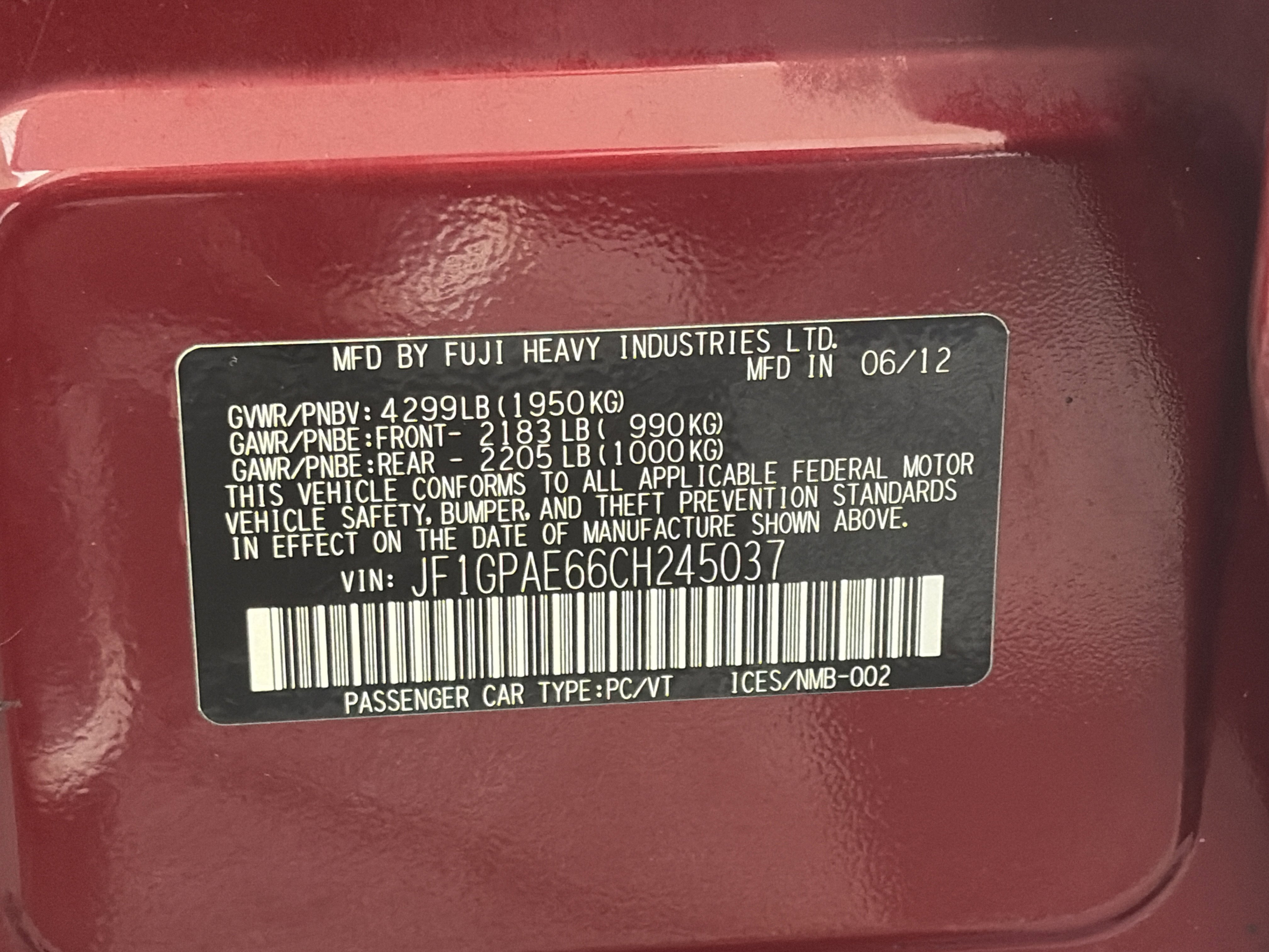 Used 2012 Subaru Impreza 2.0i Premium image 32