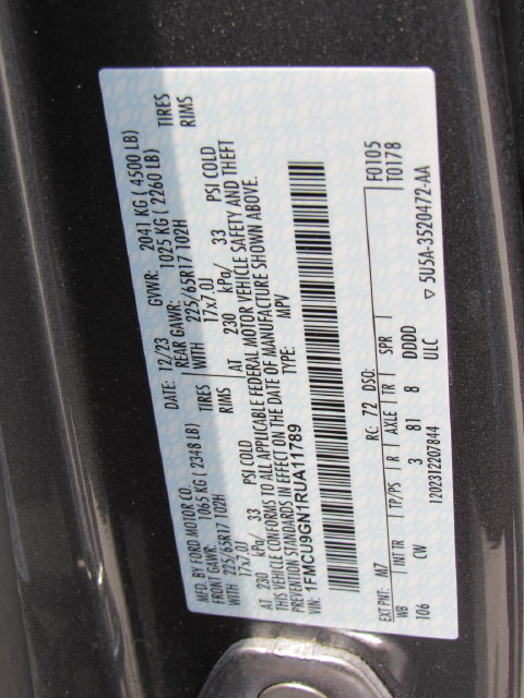 Used 2024 Ford Escape Active AWD/4WD image 25