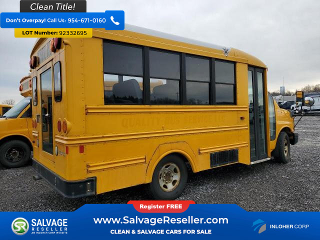 Used 2012 Chevrolet Express 3500 w/ School Bus Package RWD image 5